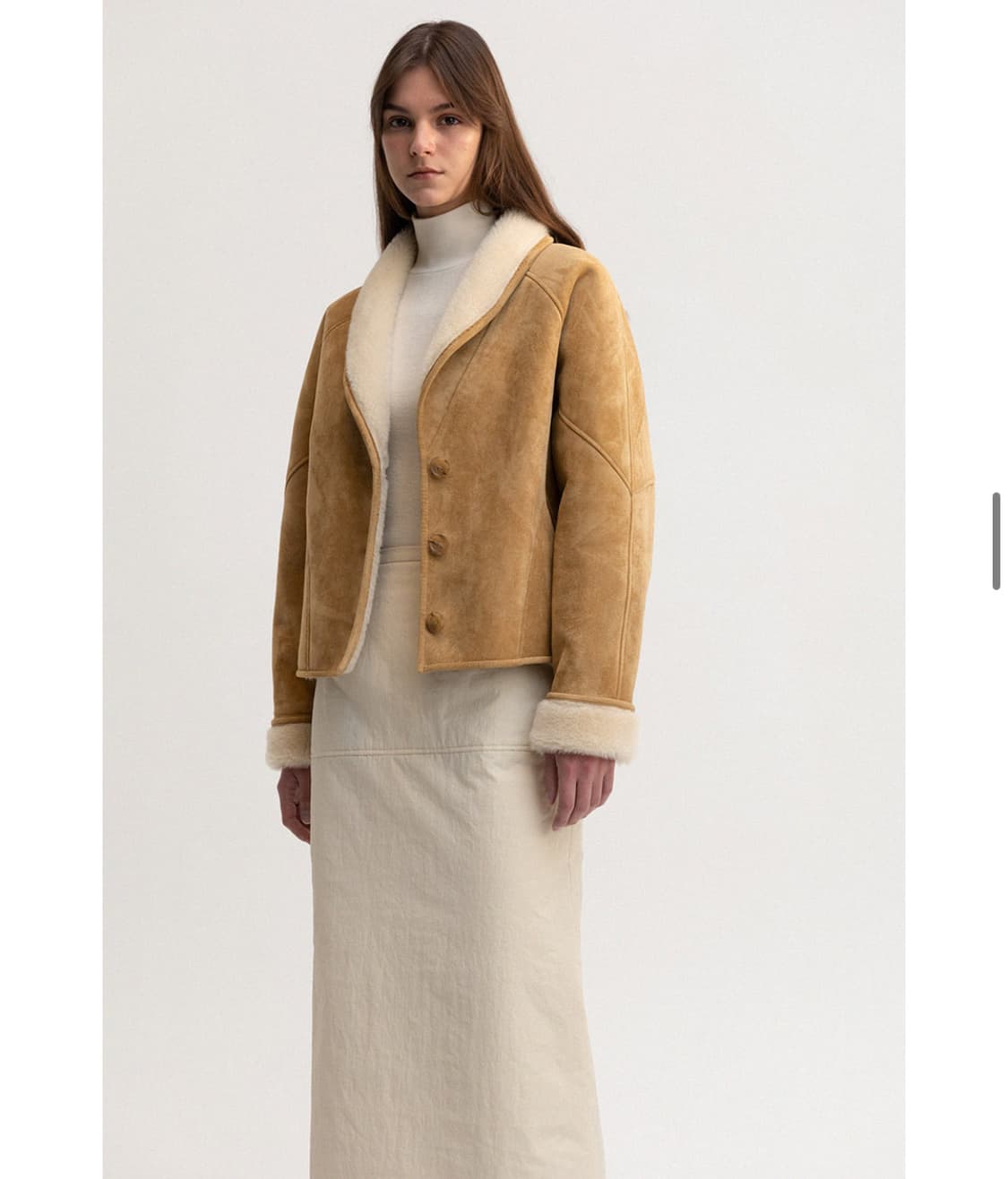 르 signature shearling jacket (beige)  상품이미지1
