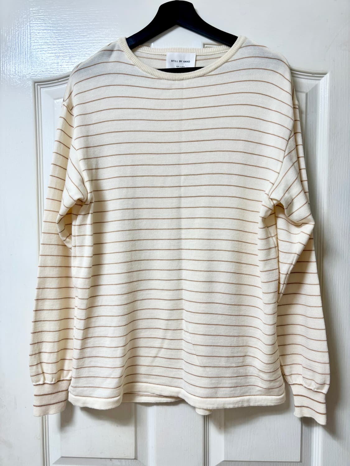 스틸바이핸드 스트라이프 울 니트 46 일본산 상품이미지1