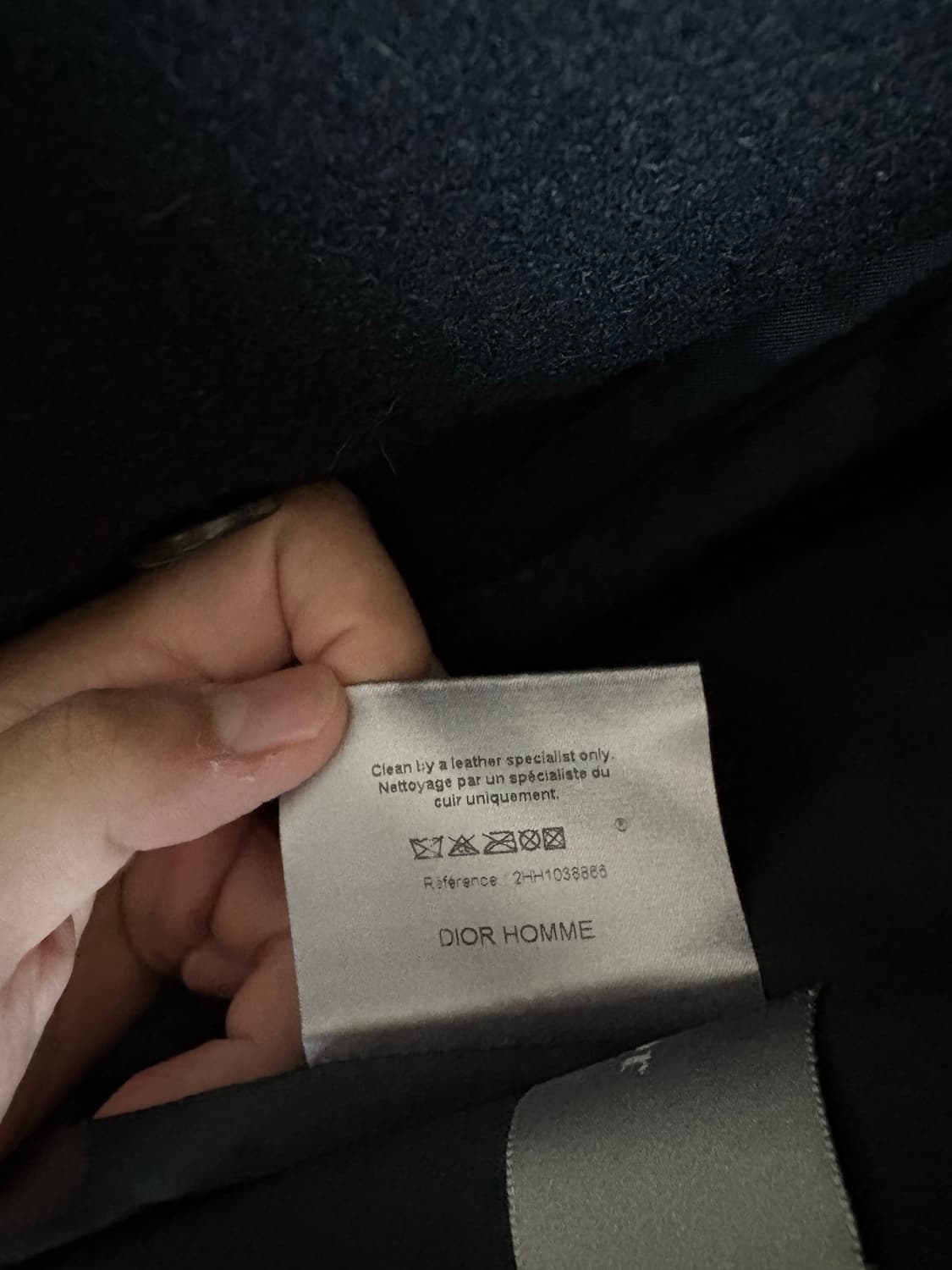 디올옴므 블랙 코트 상품이미지3