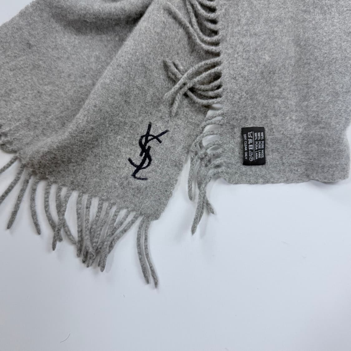 90s ysl 이브생로랑 울 머플러 상품이미지4