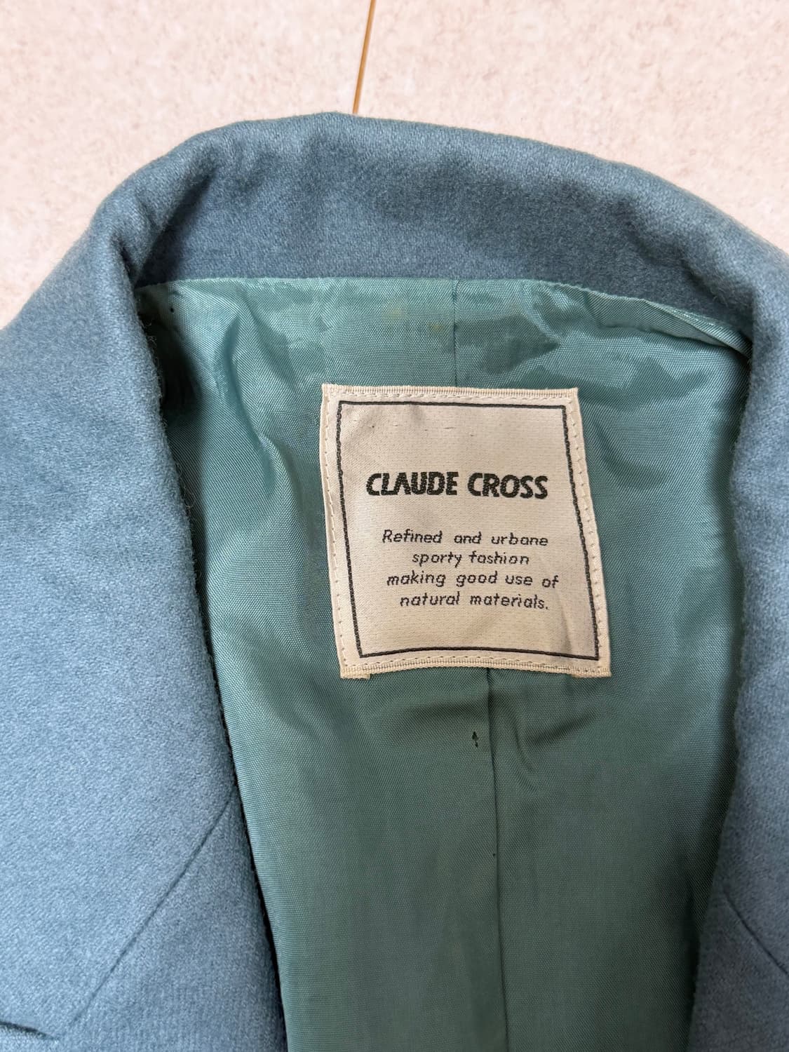 일본 빈티지 블루 숏자켓 상품이미지3