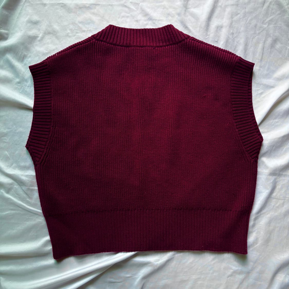 자라 버건디 니트 베스트 상품이미지3