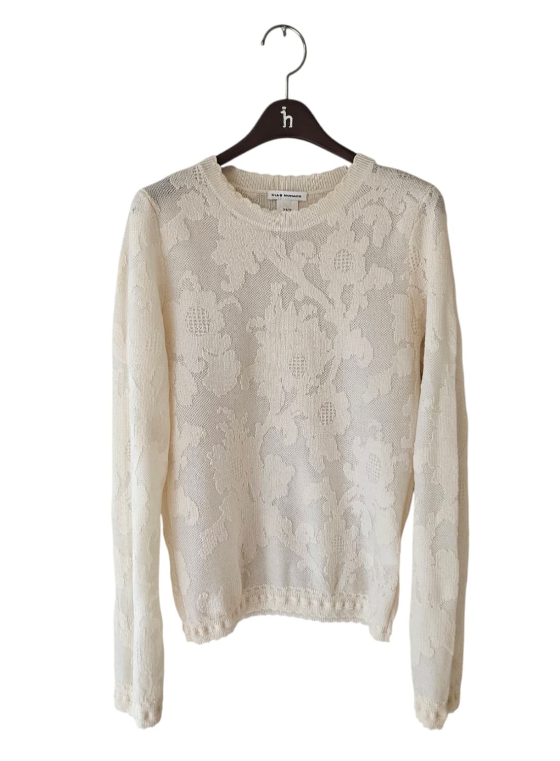 클럽모나코 울혼방 레이스 스웨터 니트 55 / 상태 좋음 상품이미지7