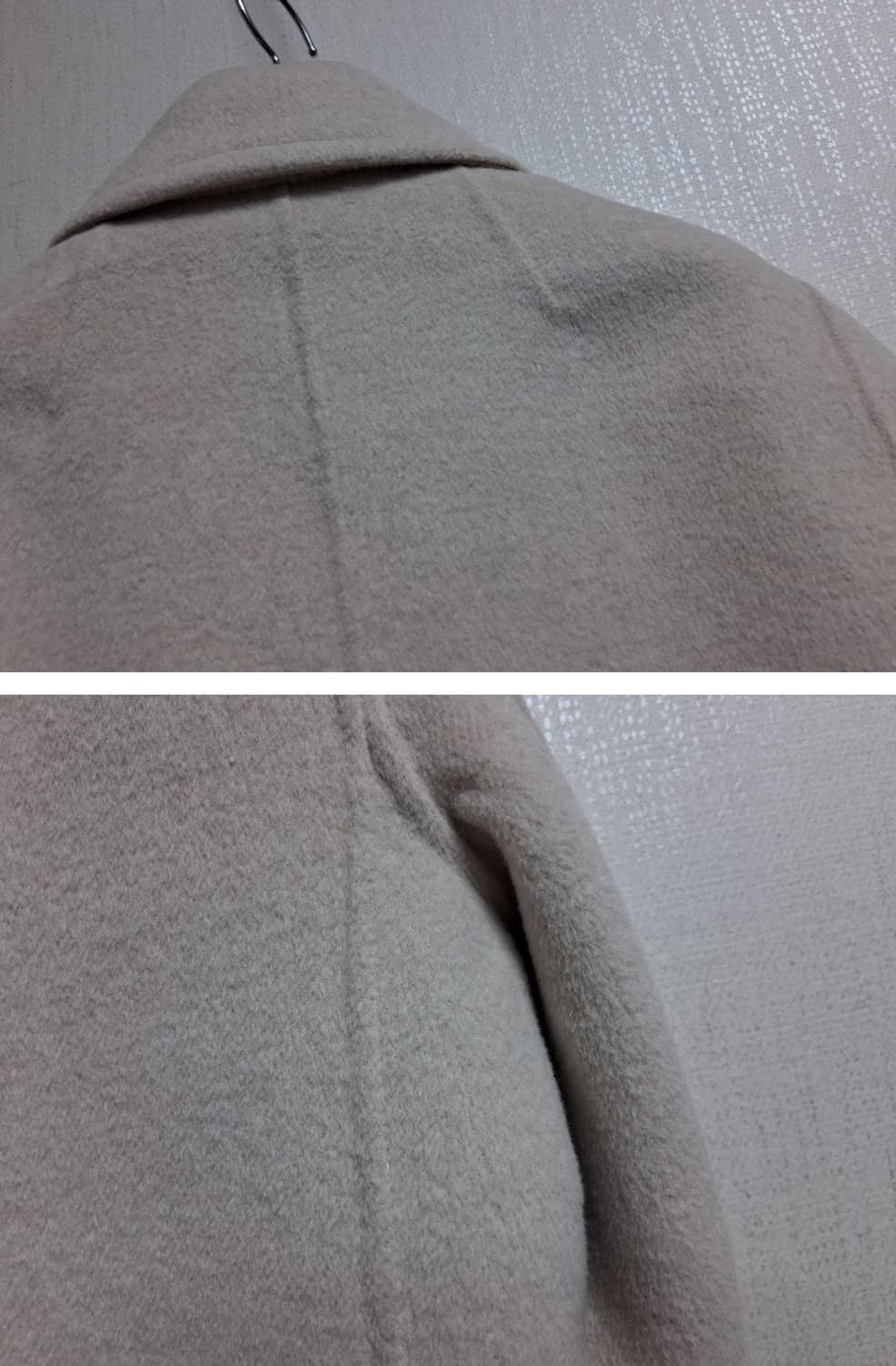 PLASTIC ISLAND플라스틱아일랜드 핸드메이드 울숏쟈켓 모카연베이지 상품이미지7