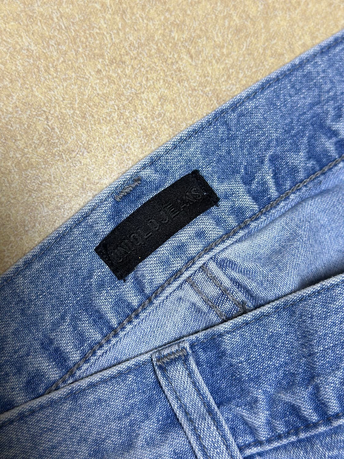 유니클로 와이드 스트레이트 진 연청 31 상품이미지4