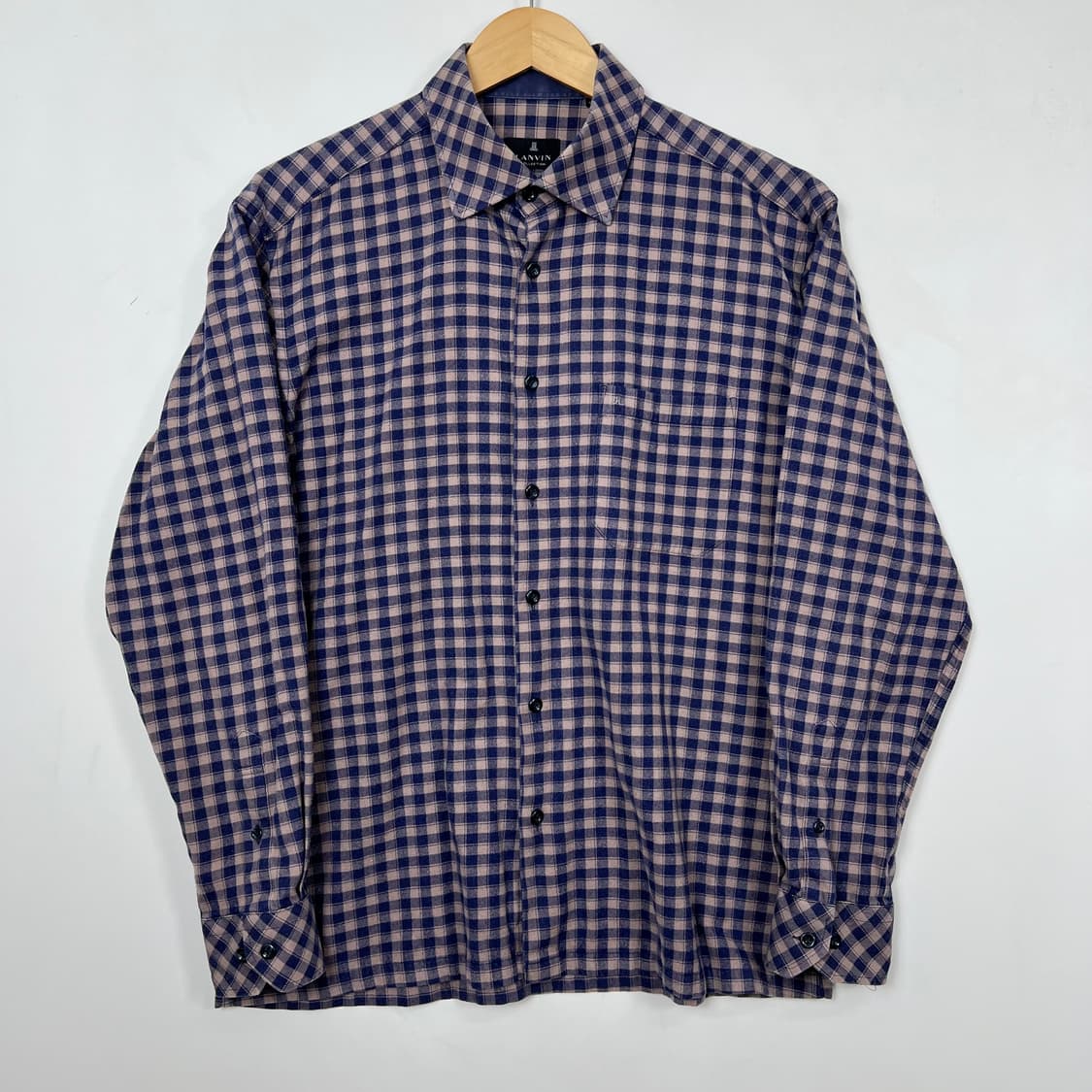 1990s LANVIN 랑방 체크 셔츠 상품이미지1
