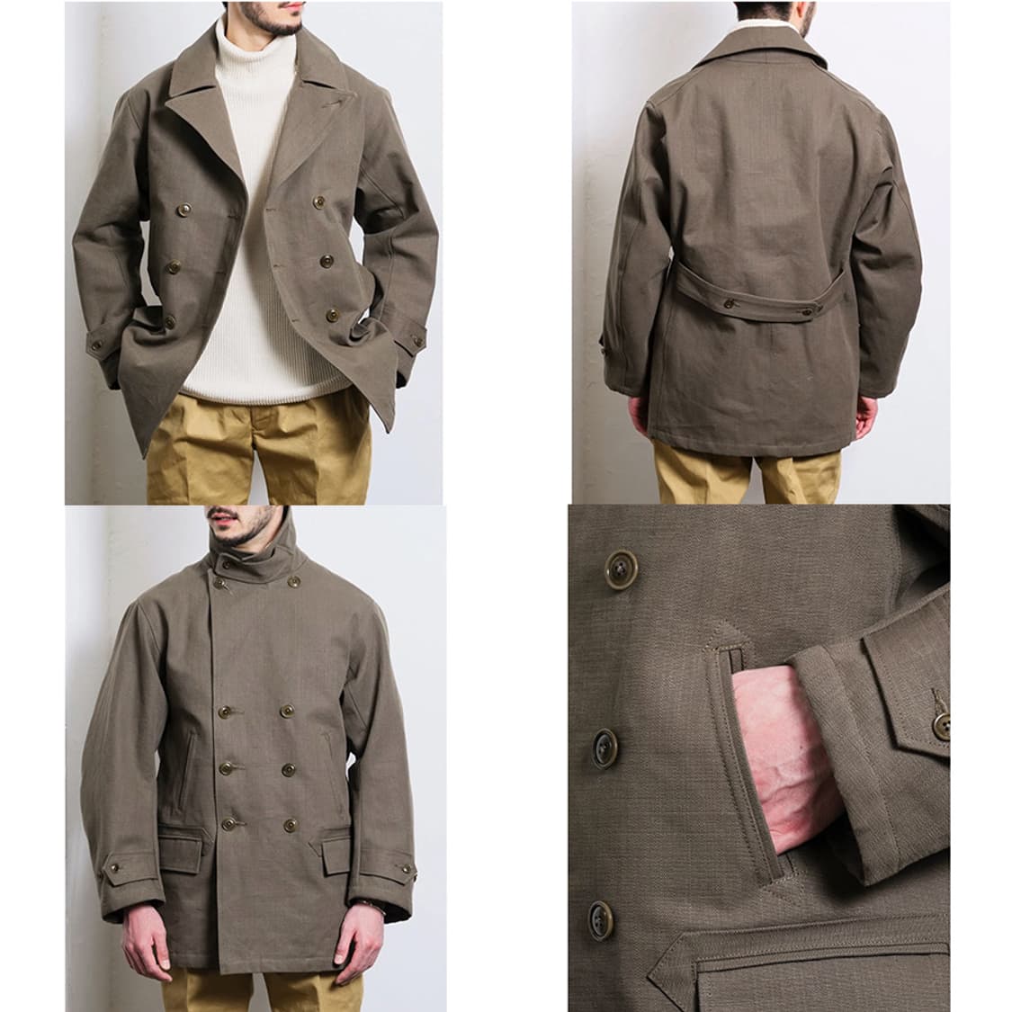 사운드맨 로열 네이비 리퍼 자켓 38사이즈 soundman 상품이미지3