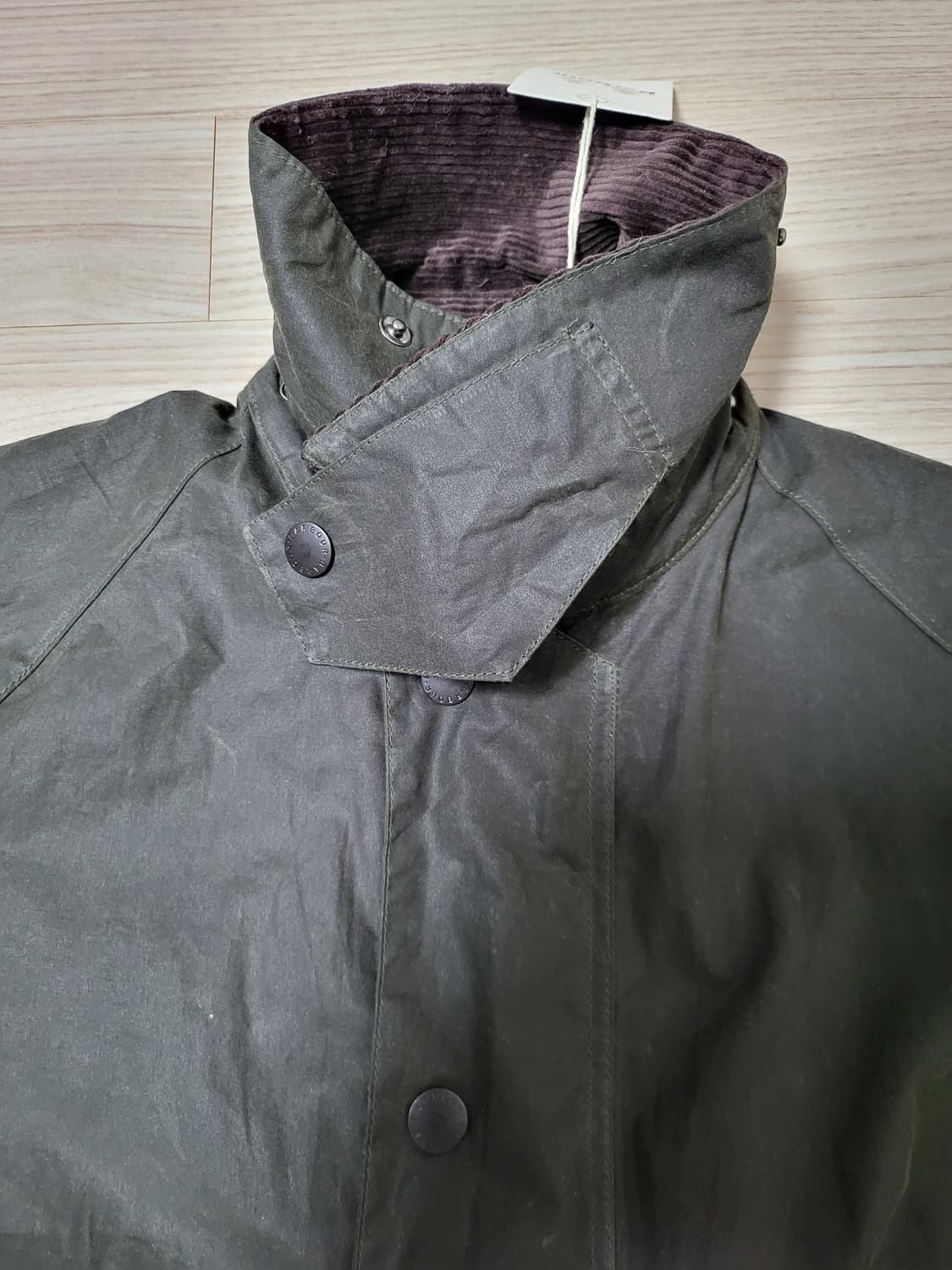 바버 비데일 왁스 자켓 세이지(36사이즈) 새상품 상품이미지4