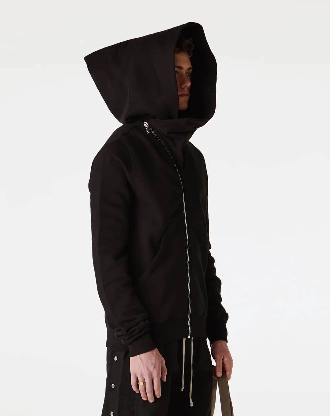 [L] 25SS 릭오웬스 다크쉐도우 마운틴 후드 집업 블랙 RIG 상품이미지1