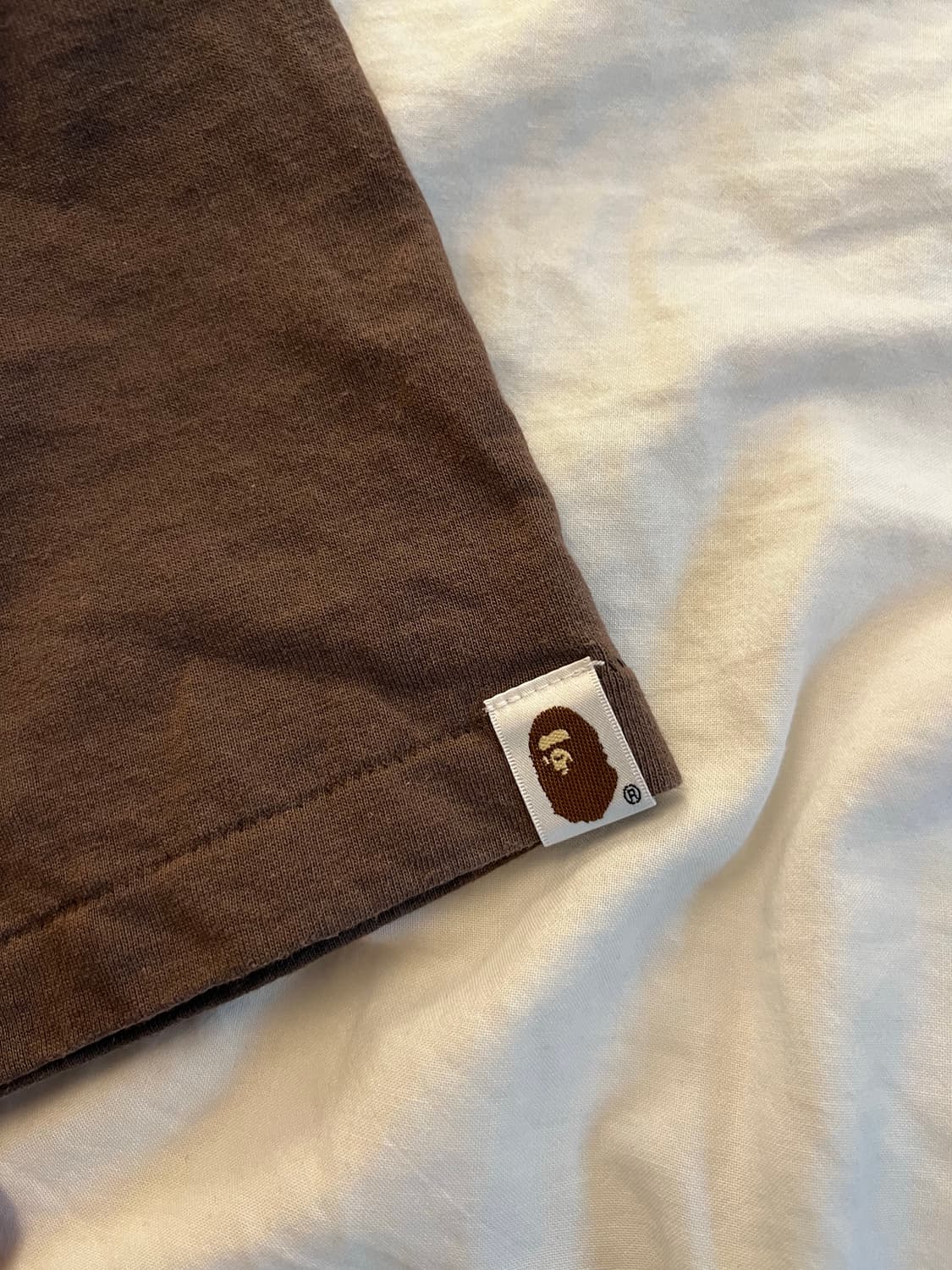 베이프 빅 로고 반팔 티셔츠 / 브라운 / XL 상품이미지3