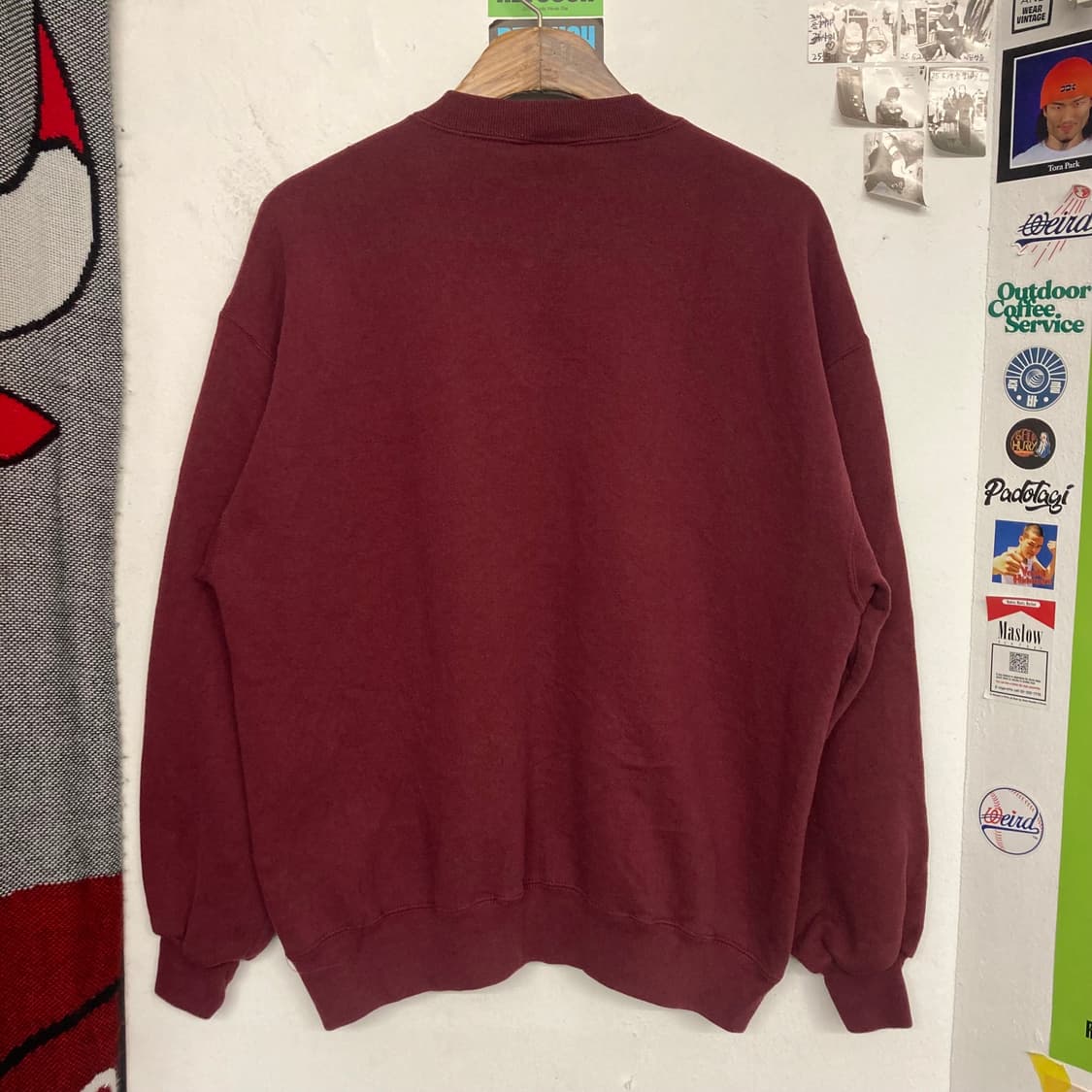 90‘s USA 러셀 맨투맨 ‘버건디‘ 상품이미지6