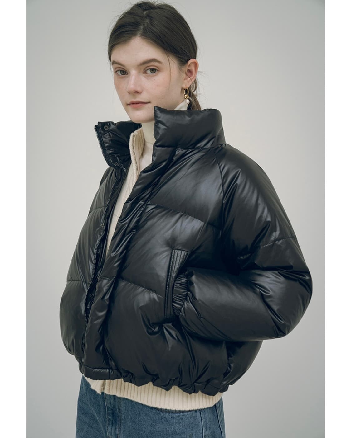 시야쥬 블랙 패딩 상품이미지3