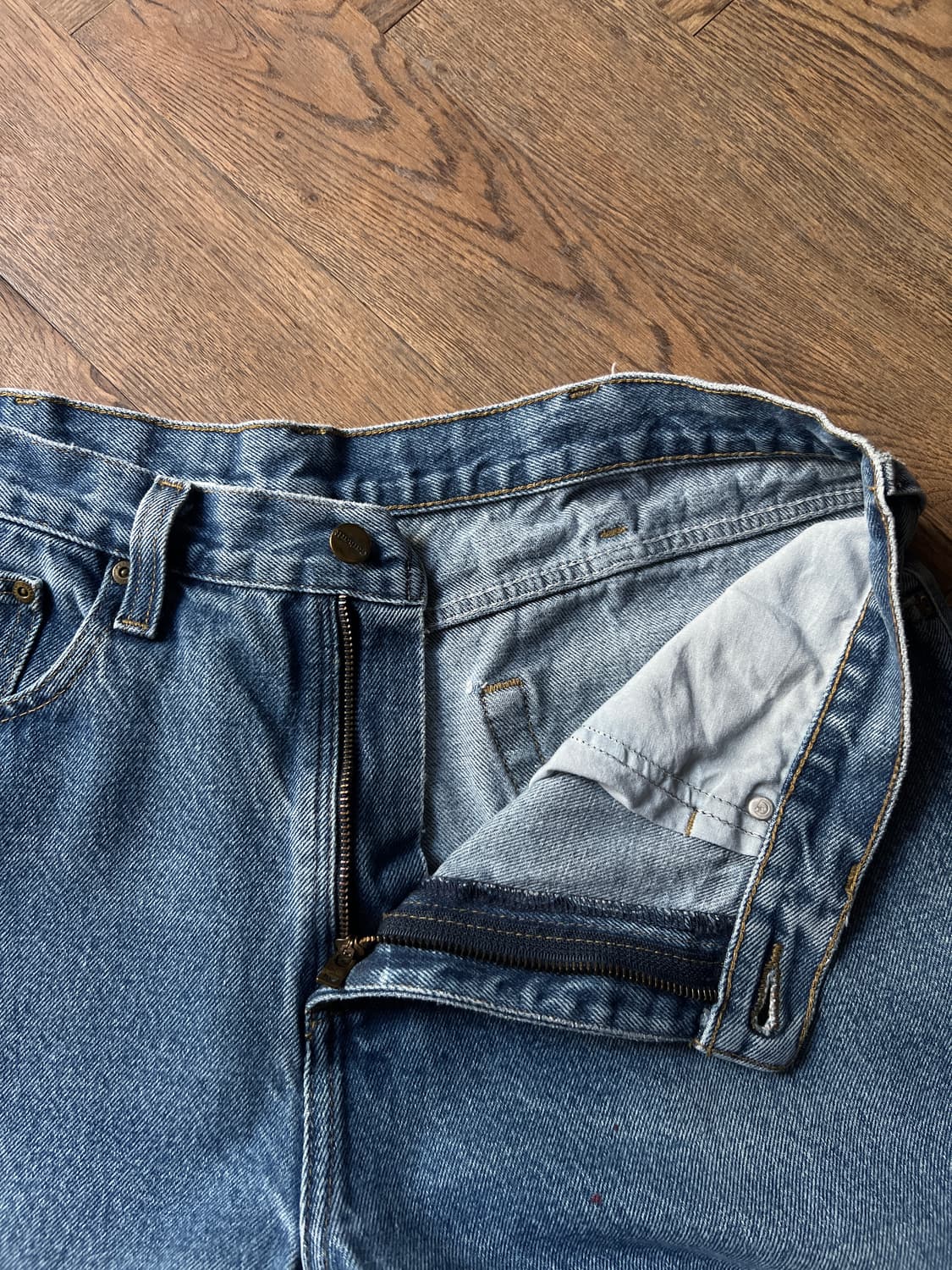 [36]칼하트 USA 빈티지 워싱 워크 데님 팬츠 상품이미지3