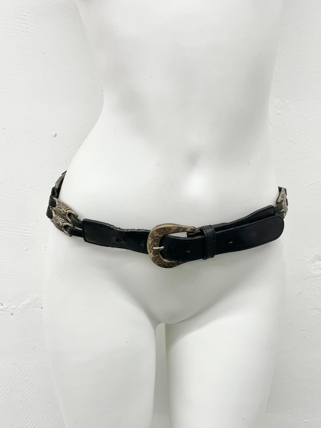 리얼레더 웨스턴 콘초 버클 벨트 상품이미지2