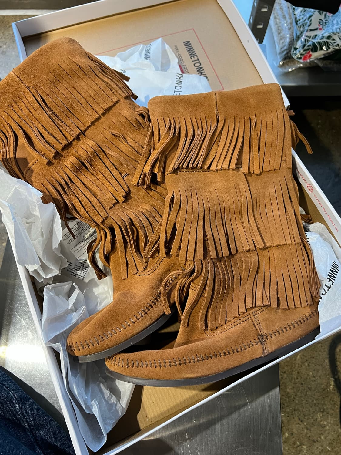 미네통카) 프린지 부츠 37(240) 상품이미지1