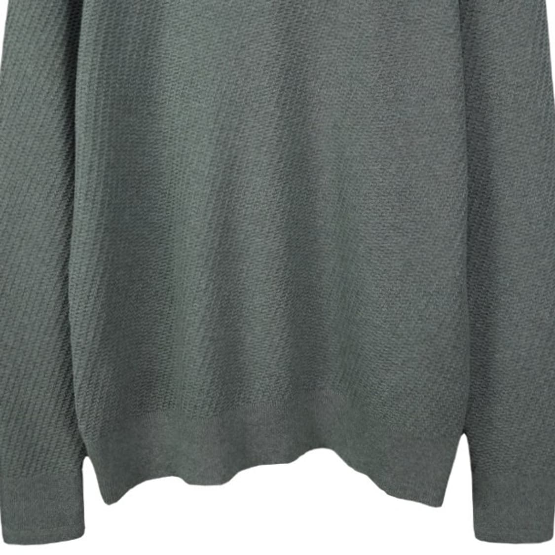 [타미힐피거] 로고 자수 언발란스 터틀넥 목폴라 니트 그레이 M19304 상품이미지5