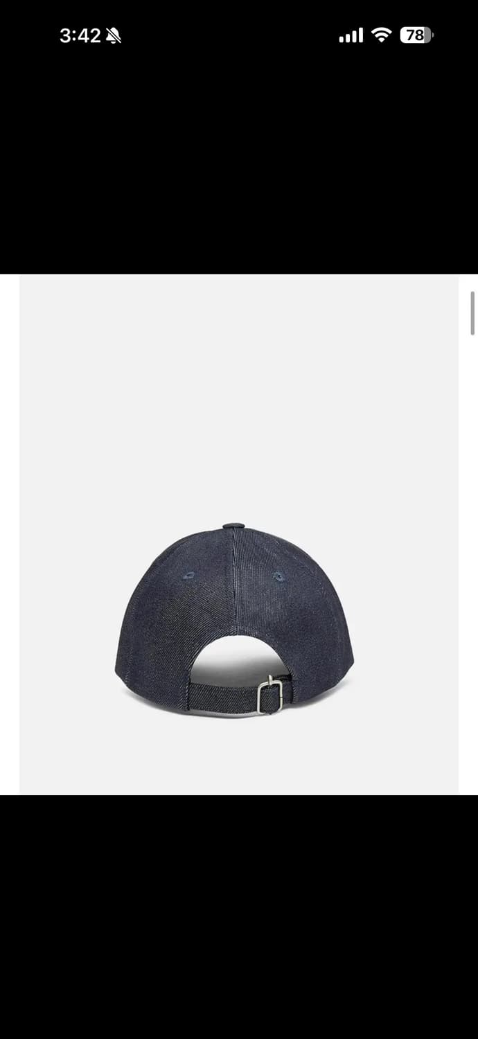 APC 아페쎄 모자 VPC 화이트 로고 데님 볼캡 새상품 상품이미지4