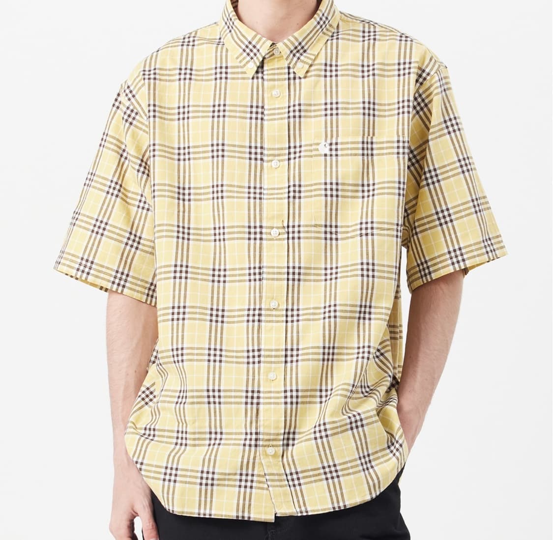 칼하트 니벤 체크 반팔 셔츠 상품이미지1