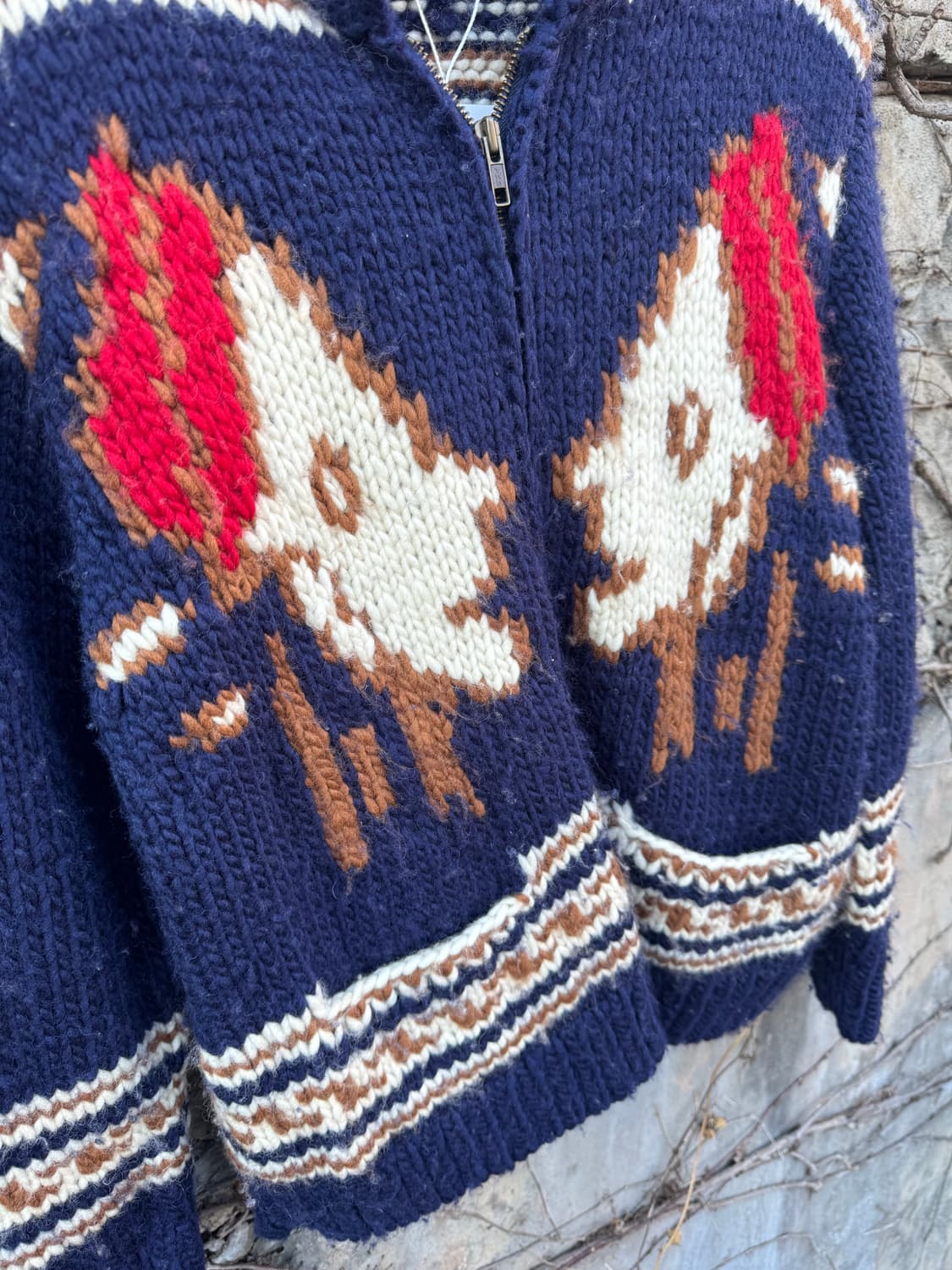 Gotcha japan 일본 빈티지 코위찬 스웨터 자켓 상품이미지3