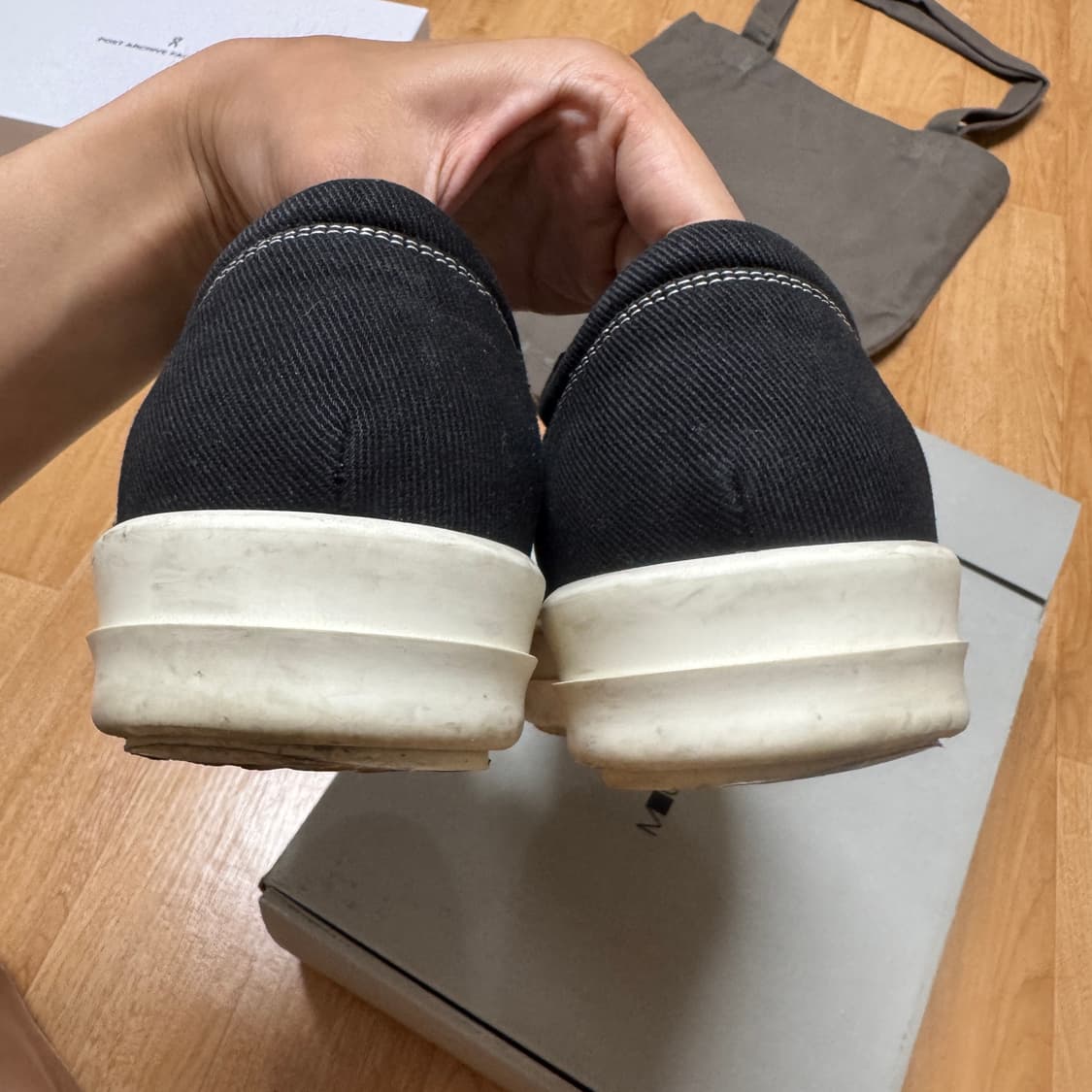 [42] 릭오웬스 다크쉐도우 룩소르 오버다이드 데님 빈티지 블랙 상품이미지6