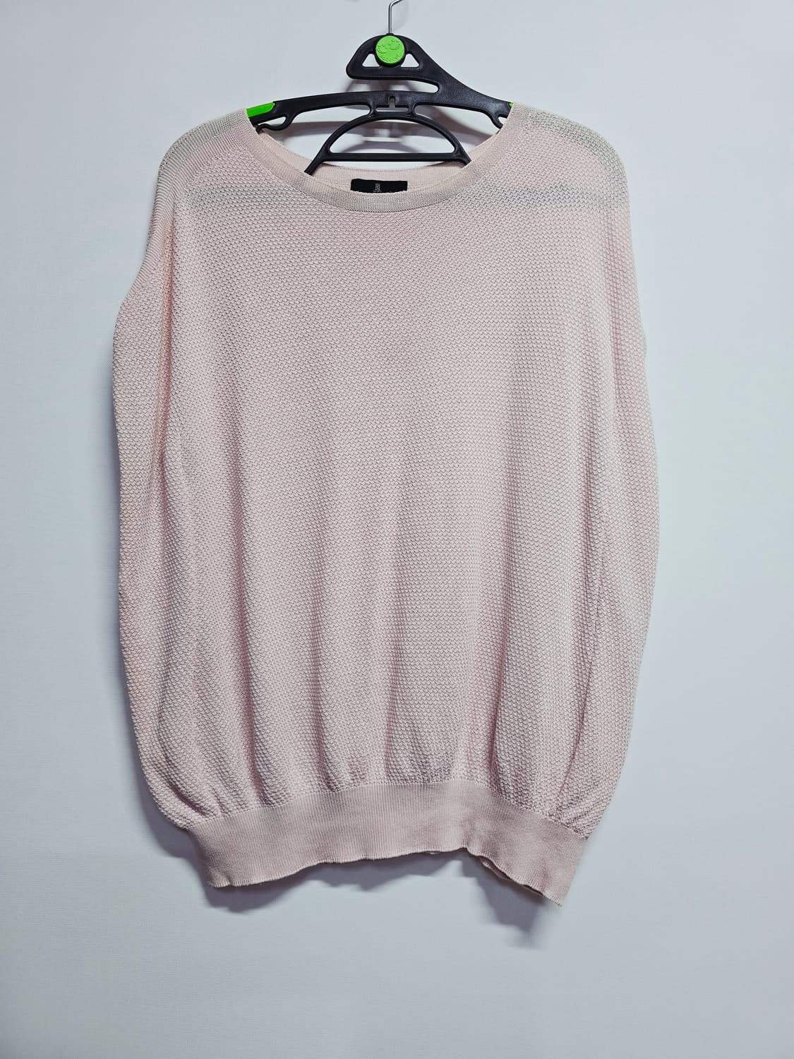 랑방 핑크색 니트 실크면혼방 상품이미지1