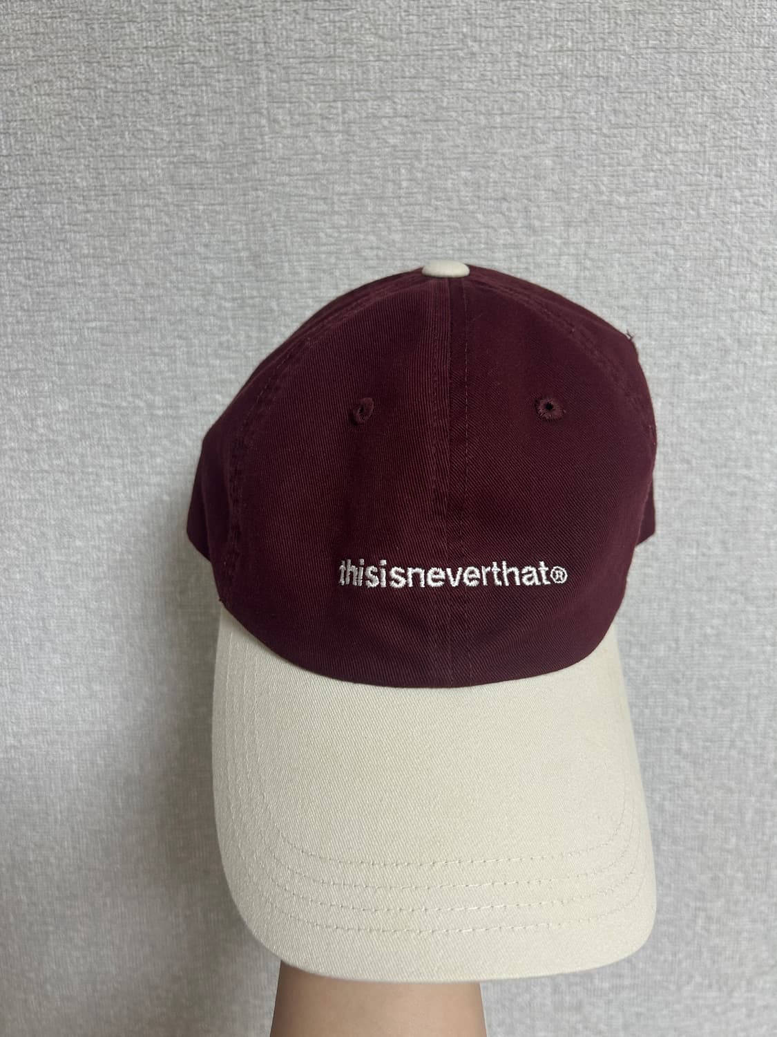 Thisisneverthat T-LogoCap Burgundy Ivory 상품이미지1
