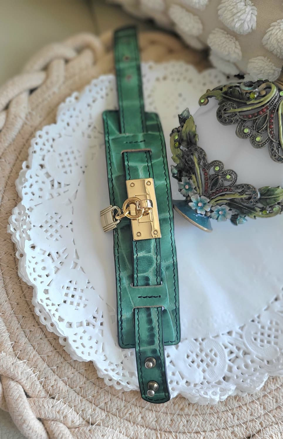 [Archive] THE HEE: Emerald Croco Bangle 상품이미지2
