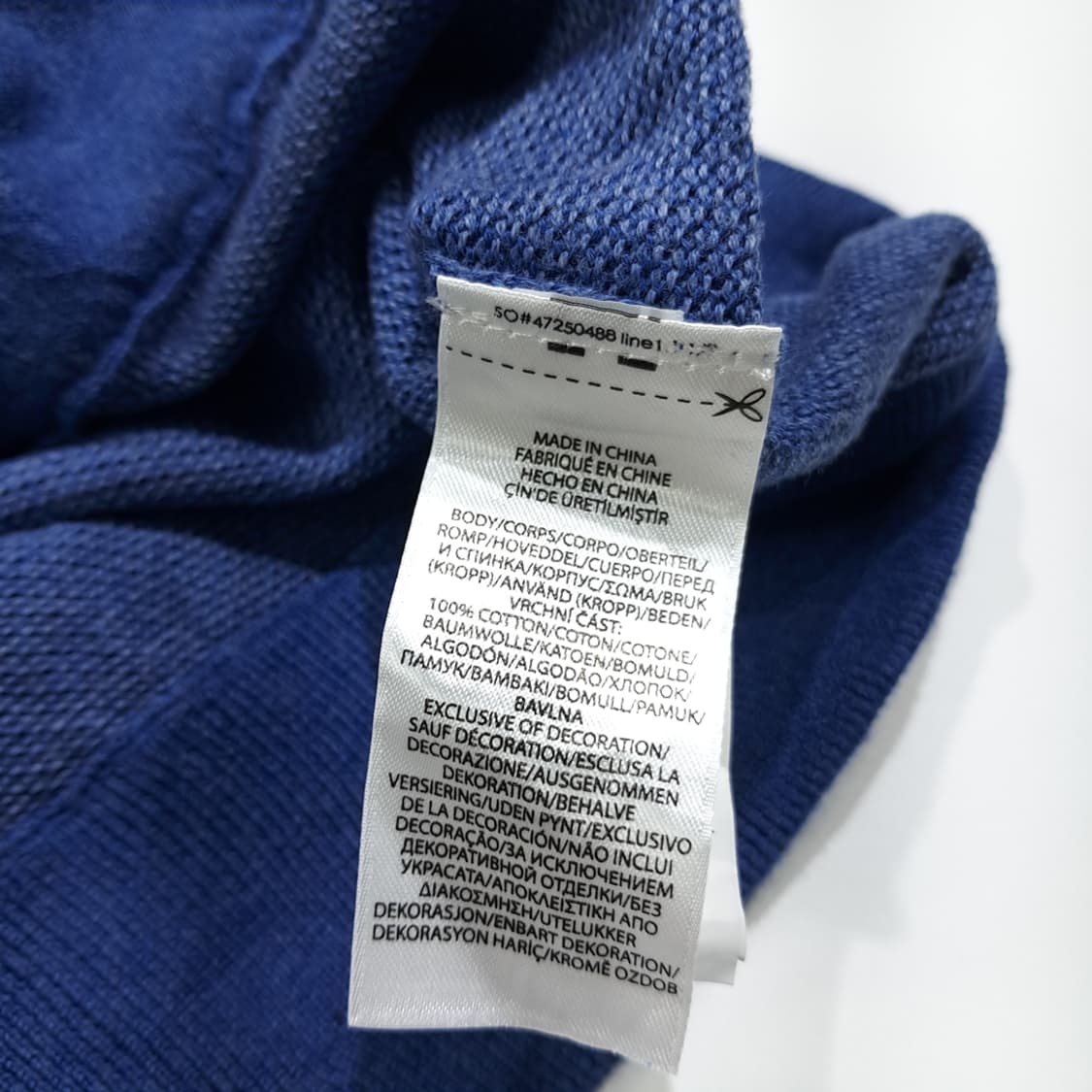 CL327 XL 폴로 피마코튼 풀집업 조끼 니트스웨터 상품이미지6