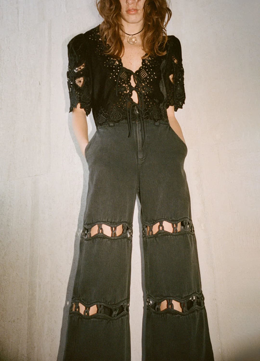 (정품)씨뉴욕 SEA NY 블랙 데님팬츠 상품이미지1