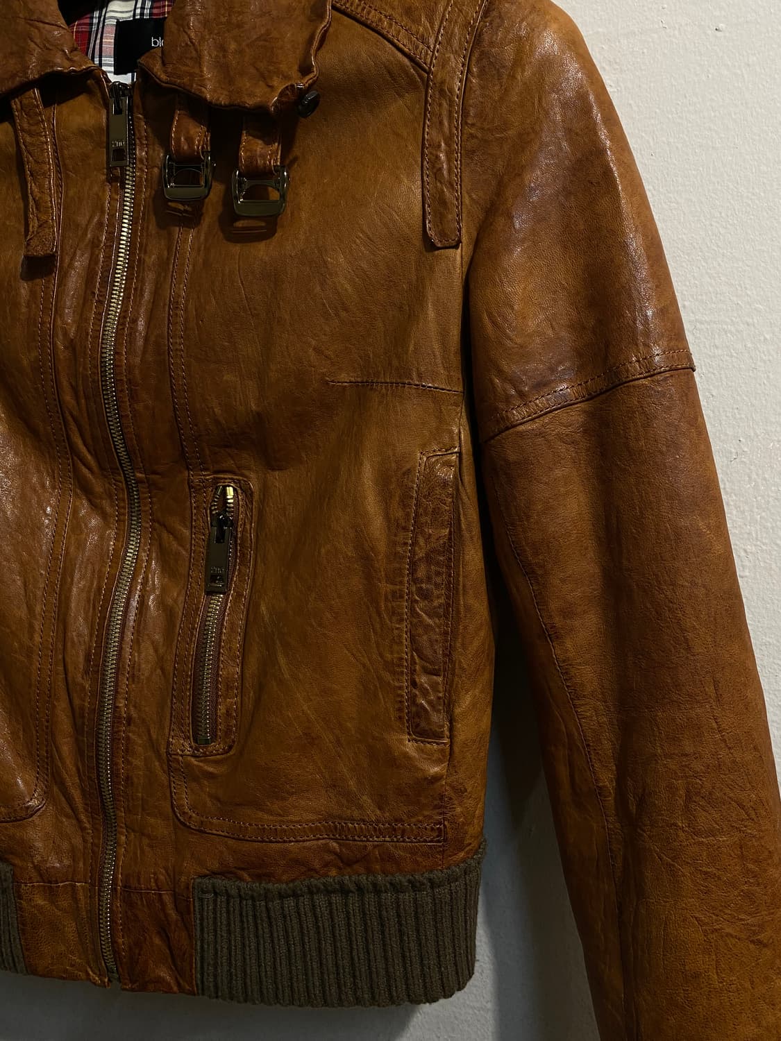 유즈드 레더 자켓 상품이미지5