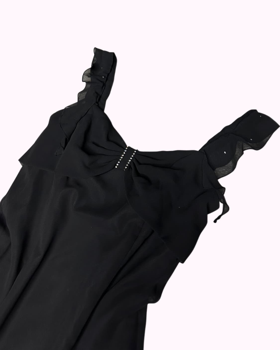 cubic ribbon frill dress 상품이미지2