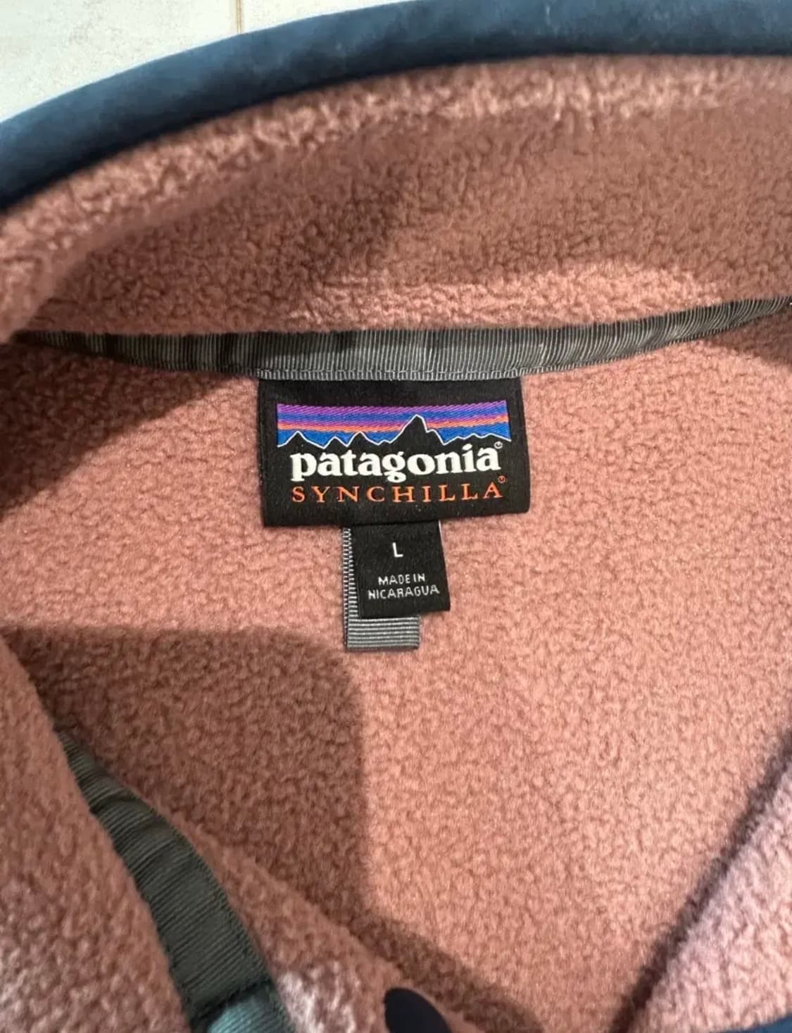 파타고니아 신칠리 컬러블록 핑크 토프 L 상품이미지3