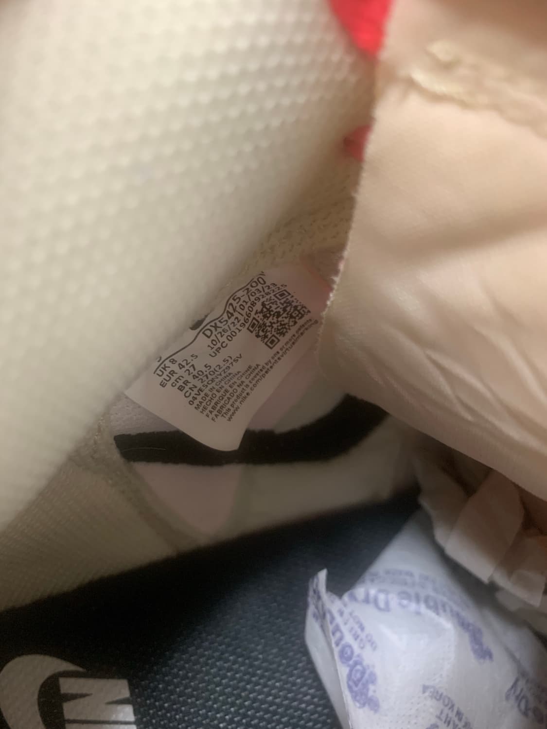 나이키X스투시 반달하이 파슬 270 판매합니다 상품이미지10