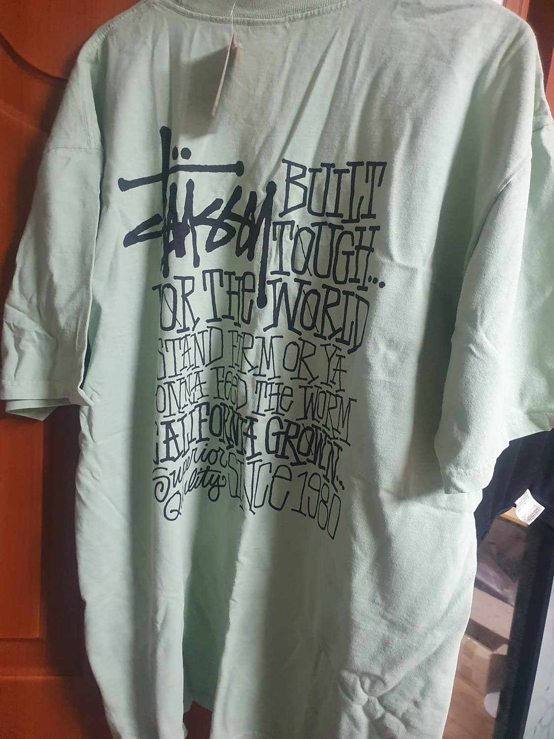 스투시 캘리포니아 그로운 피그먼트 다이드 반팔티 그래니트 상품이미지3