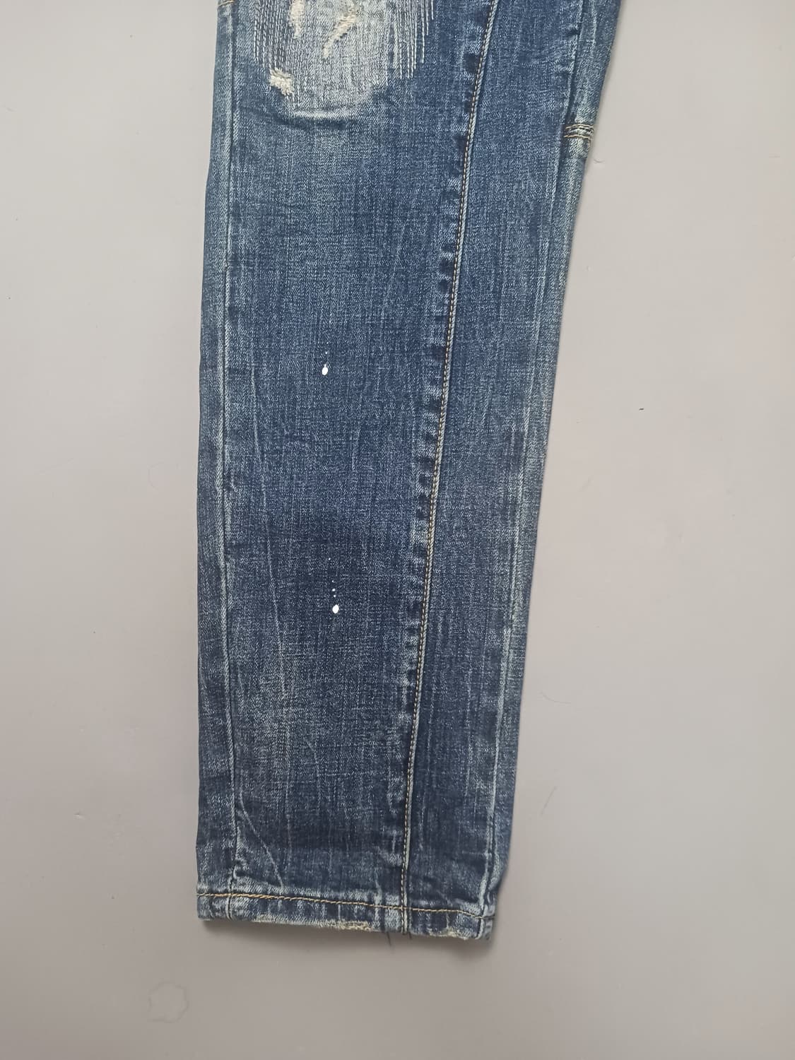 [34] 디스퀘어드2 스티치덧댐 타이디바이커진 청바지 상품이미지3