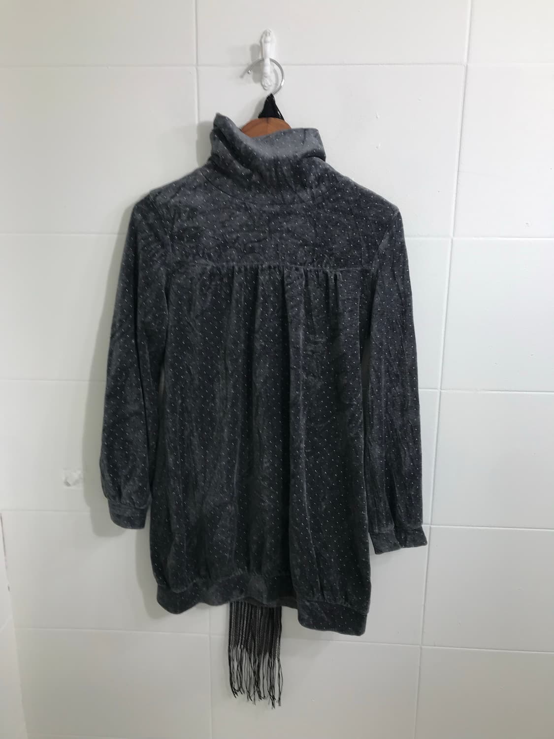 무채색 데일리 니혼진 도트 코트 코디세트 상품이미지7