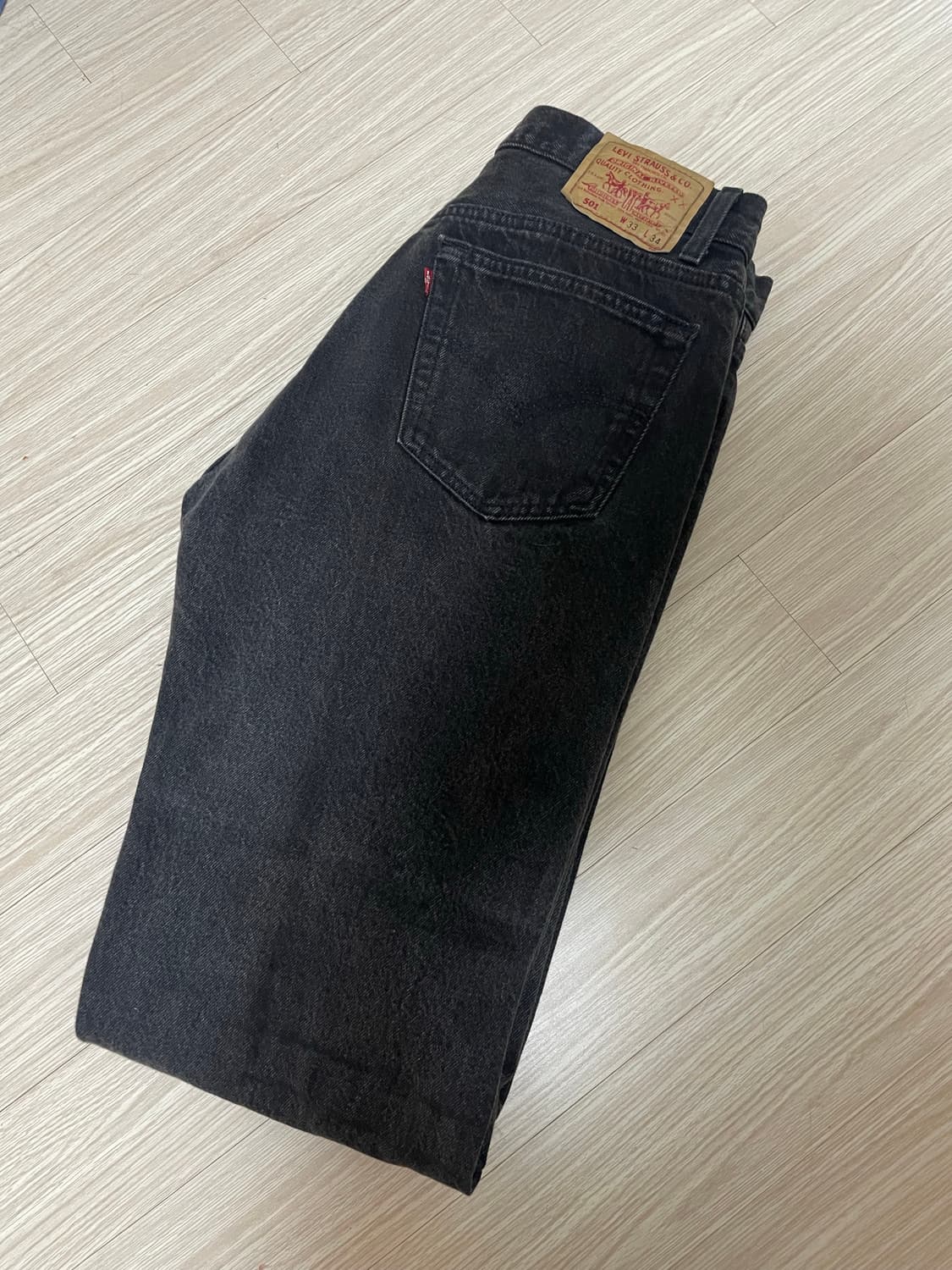 90s 리바이스 levis 501 33x34 흑청 made in usa 상품이미지9