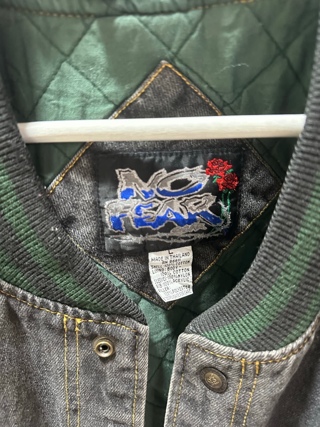 No fear 워크자켓 L 그린블랙 상품이미지3