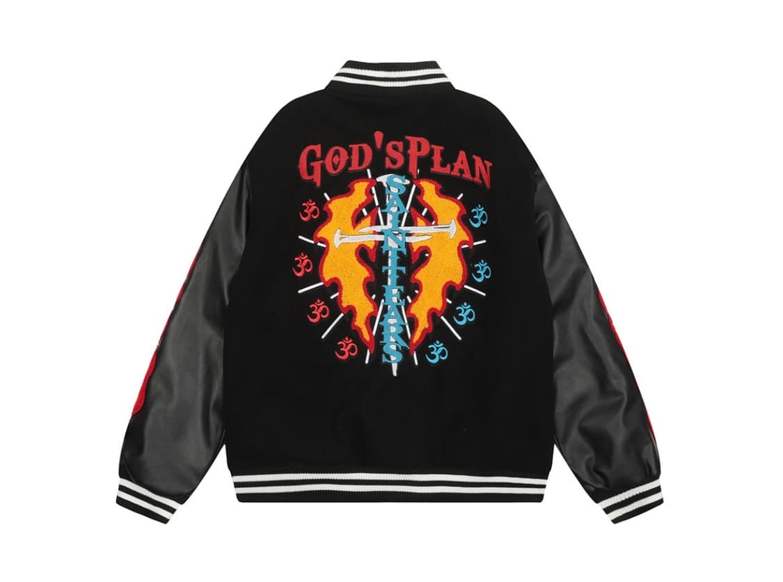 세인트 미카엘 데님티어스 갓플랜 바시티 자켓 상품이미지2