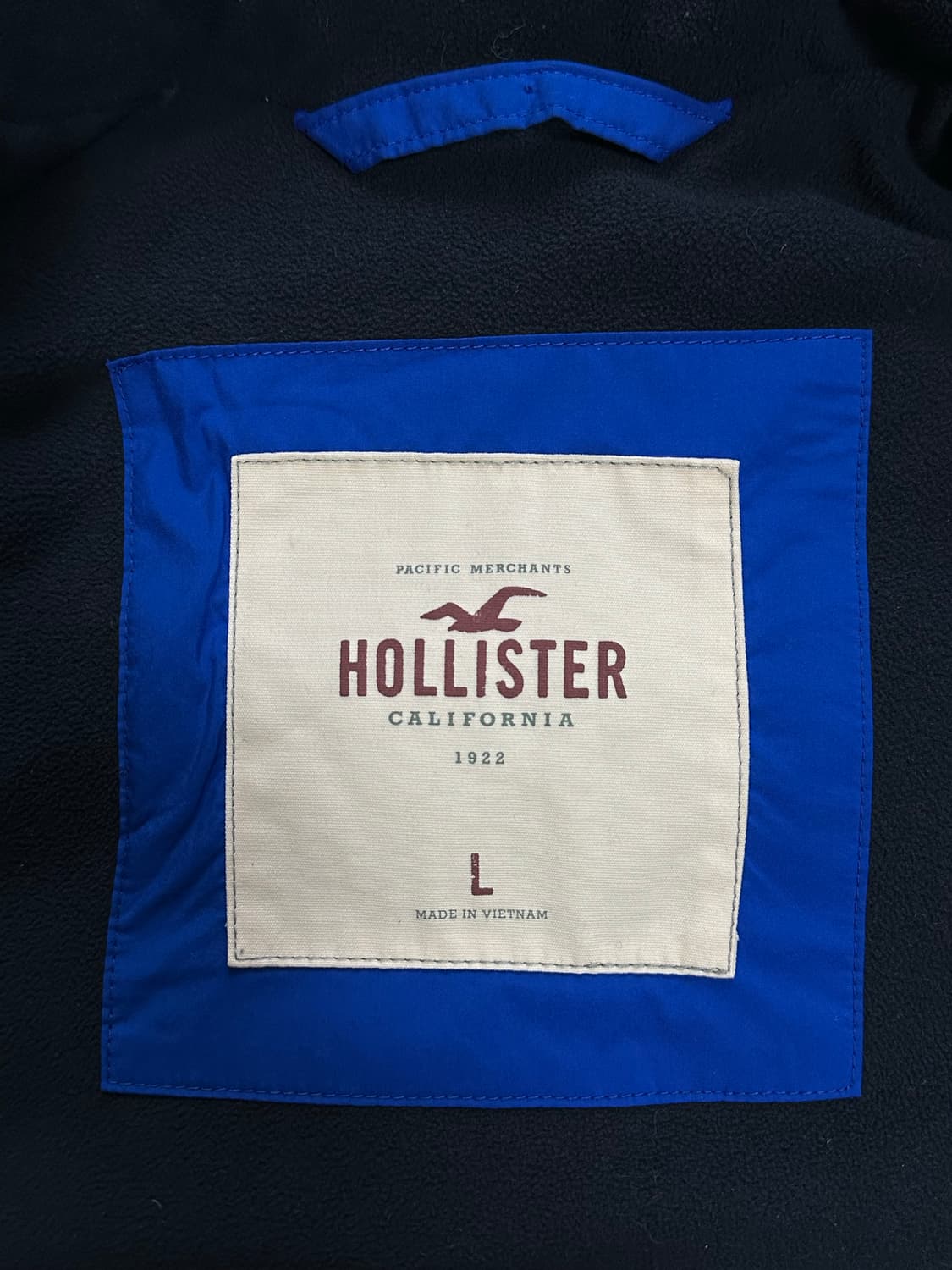 홀리스터 파란색 패딩 조끼 L 상품이미지4