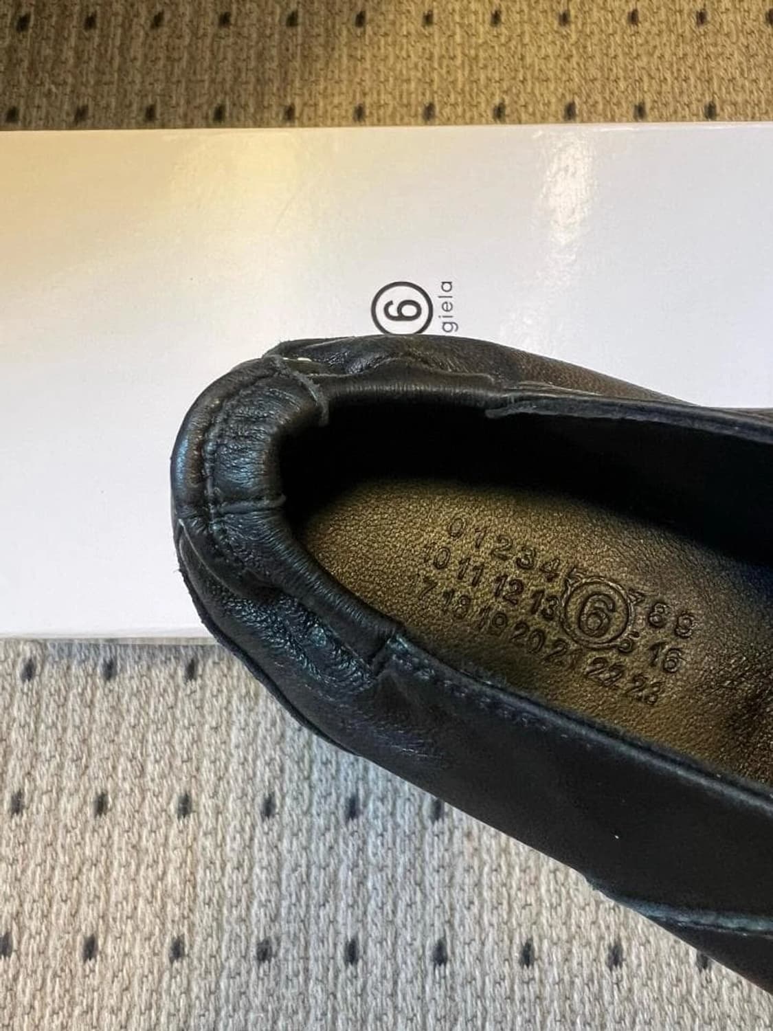 MM6 메종 마르지엘라 블랙 레이스업 슈즈 상품이미지8