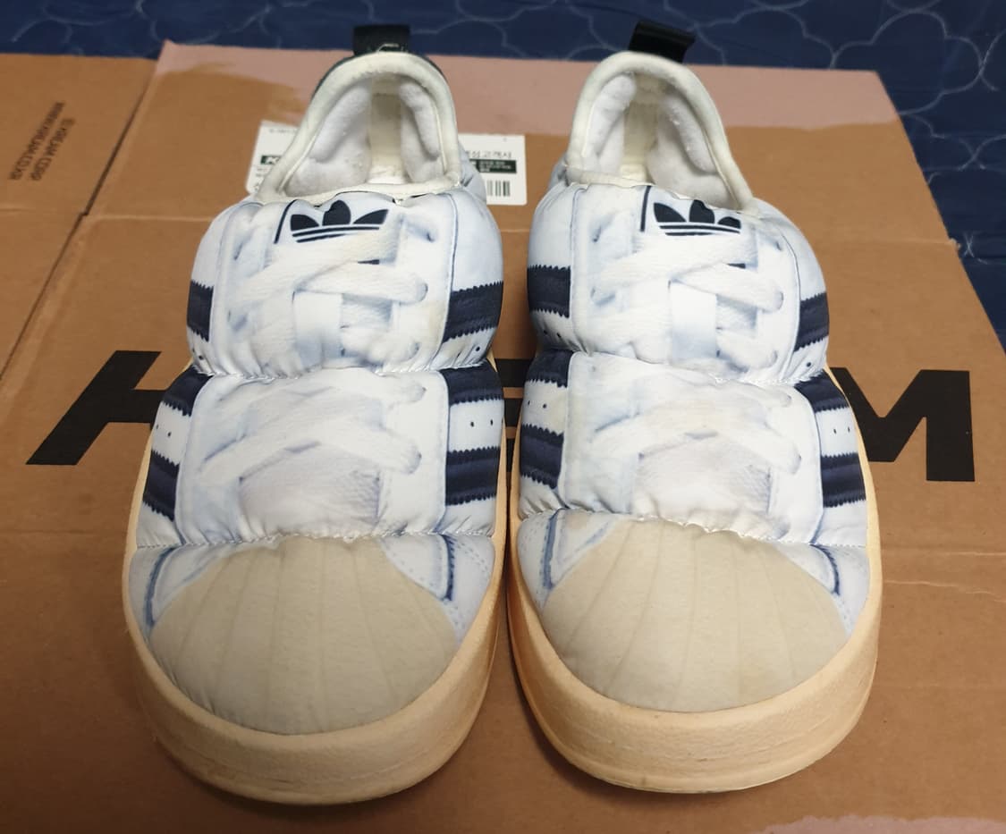 아디다스 퍼피렛 슈퍼스타 패디드 슈즈 화이트 블랙 (235) 상품이미지3