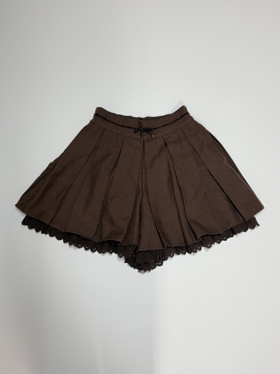 axes femme  브라운 레이스 스커트 상품이미지1