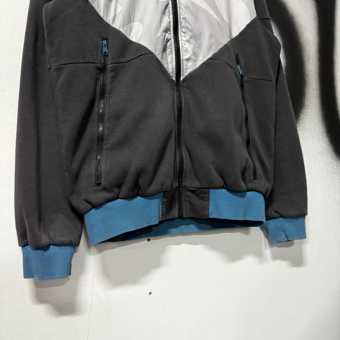 아디다스 빅사이즈 파이어버드 배색 집업 후디 상품이미지5