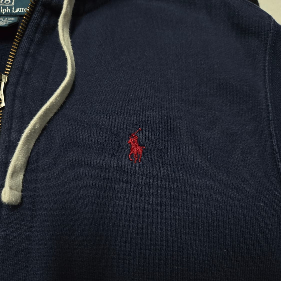 L 폴로랄프로렌 써멀 후드 집업 네이비 상품이미지2