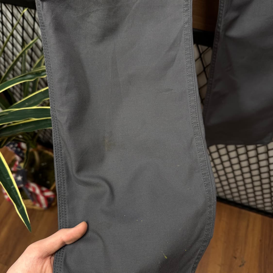 00s 칼하트 캔버스 워크 팬츠 사이드 포켓 포인트 그레이 상품이미지10