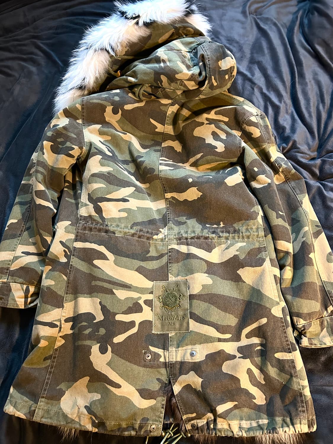 Camouflage Pattern N2B Fur Jacket 상품이미지4