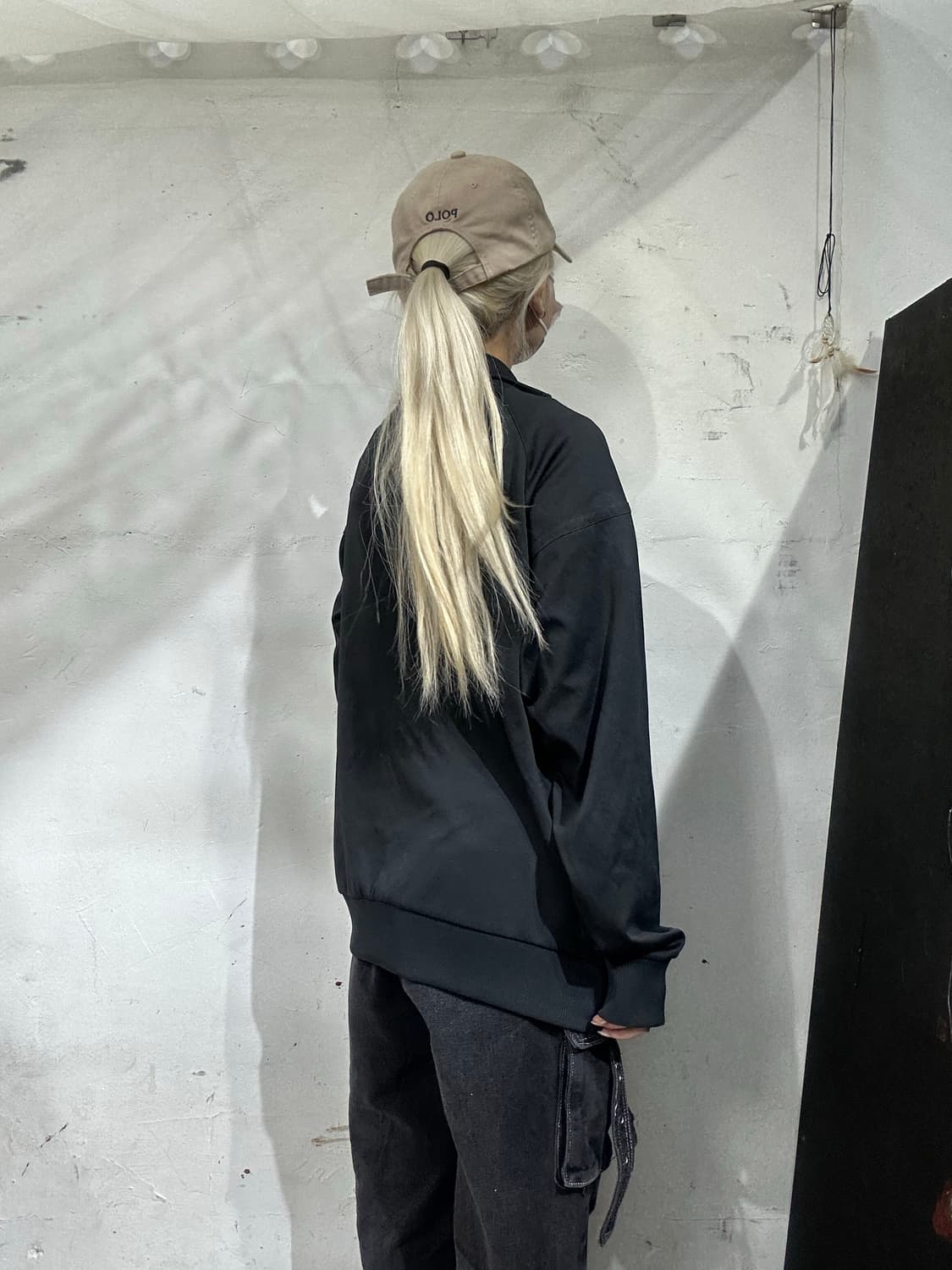 00s 나이키 차콜 스몰 로고 화이트 트랙탑 져지 XL 상품이미지3