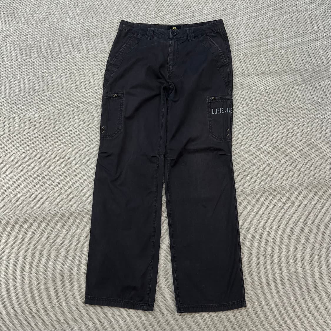 리 레터링 카고 팬츠 r3118 상품이미지1