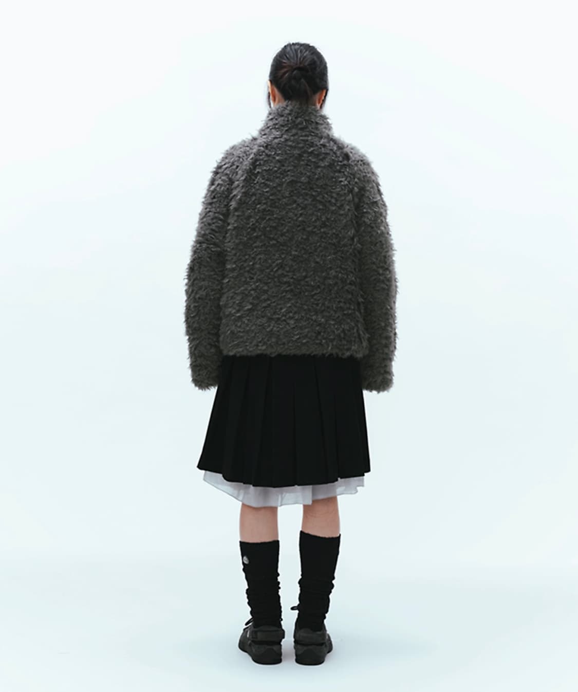 코이세이오 헤어리 퍼자켓 다크그레이 상품이미지4